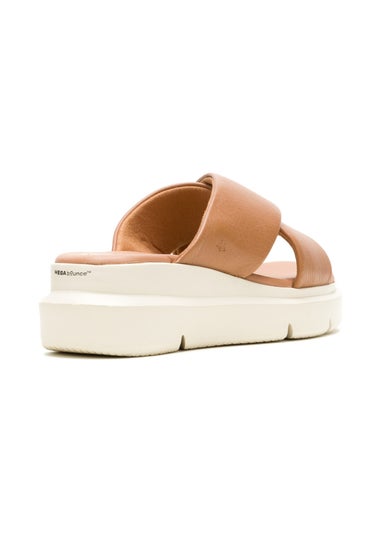Hush Puppies Tan Uplift Crossover Slide