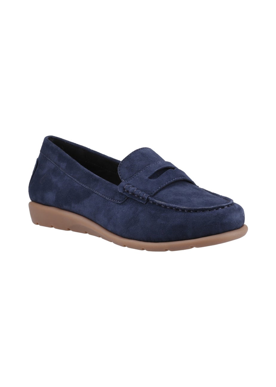 Hush Puppies Navy Shelby Suede Loafer