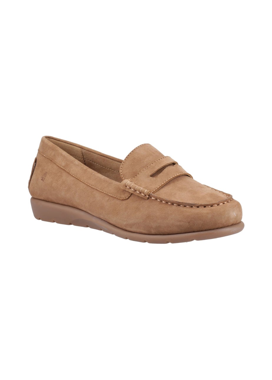 Hush Puppies Tan Shelby Suede Loafer