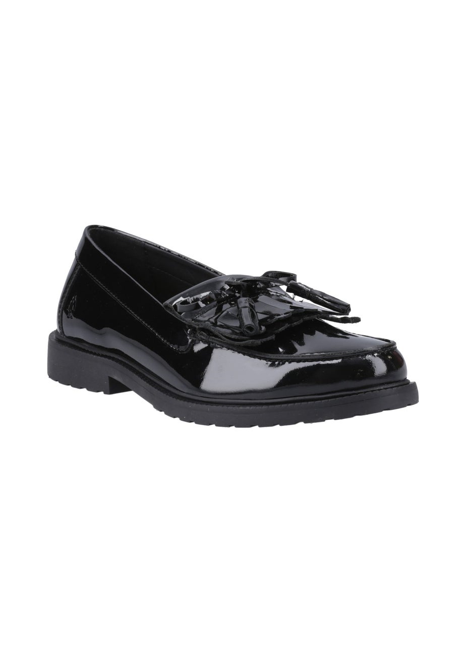 Hush Puppies Black Verity Kiltie Loafer Patent