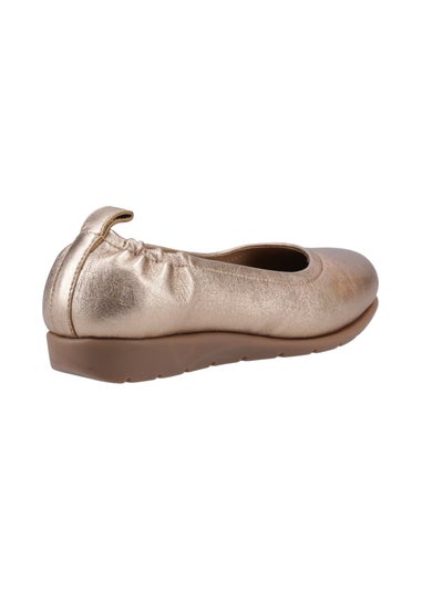 Hush Puppies Gold Skylar Ballerina