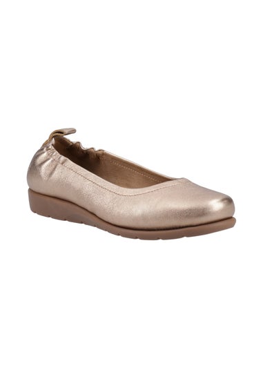 Hush Puppies Gold Skylar Ballerina