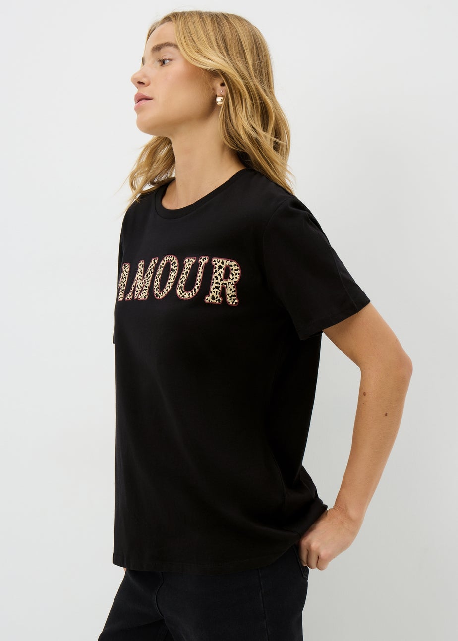 Black Leopard Lamour T-Shirt