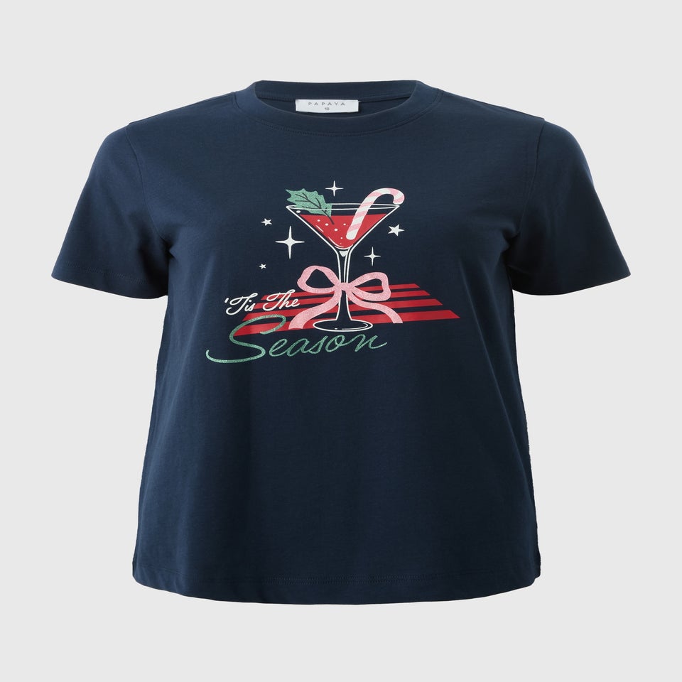 Navy Tis The Season T-Shirt