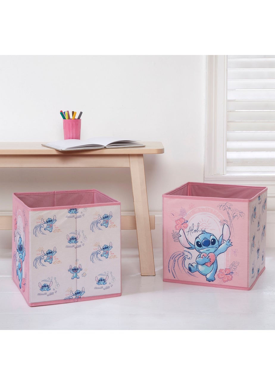 Disney Stitch Pink Storage Cubes