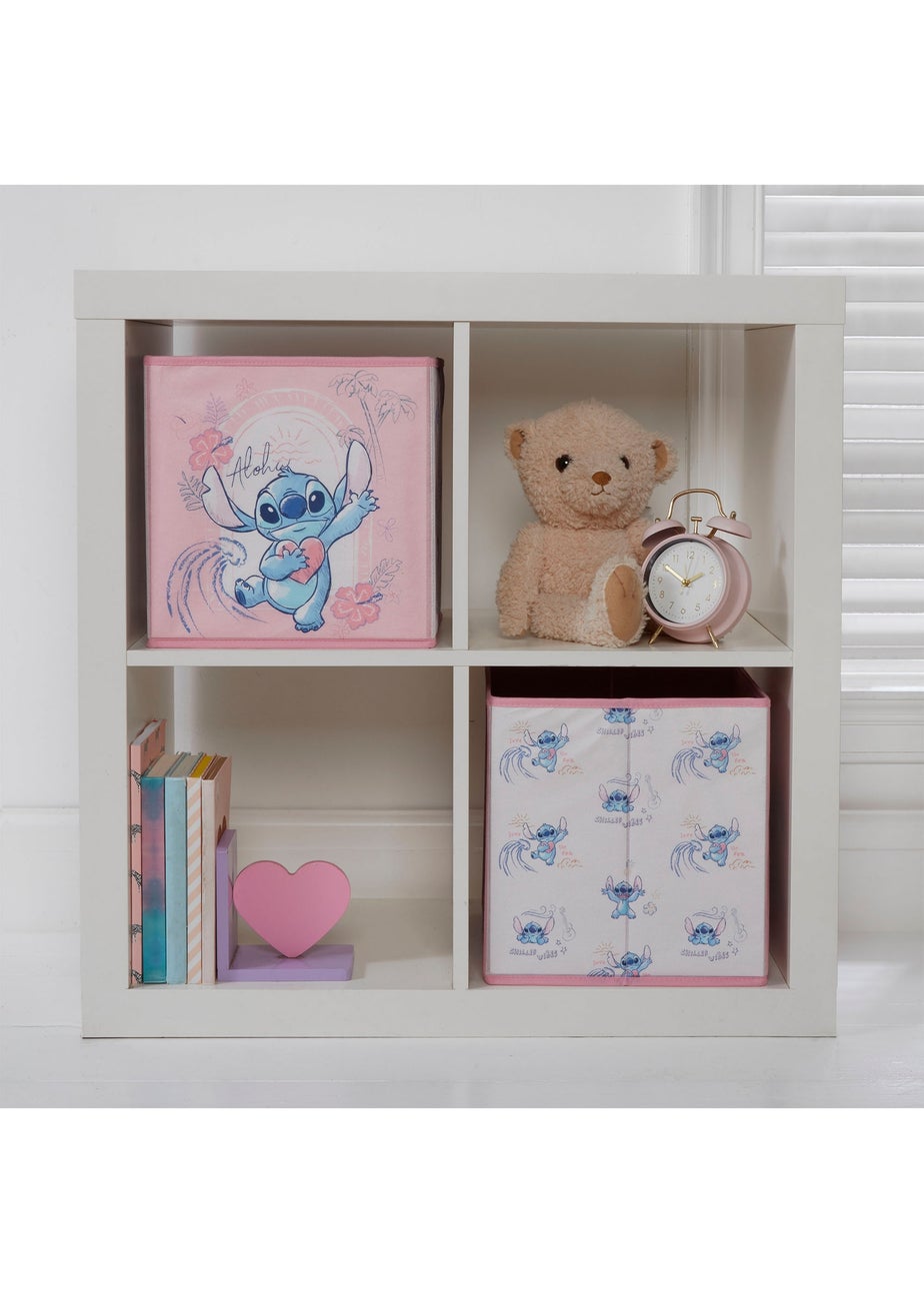 Disney Stitch Pink Storage Cubes