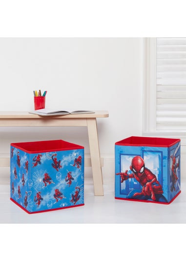 Disney Spider-Man Blue Storage Cubes