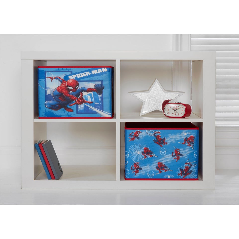 Disney Spider-Man Blue Storage Cubes