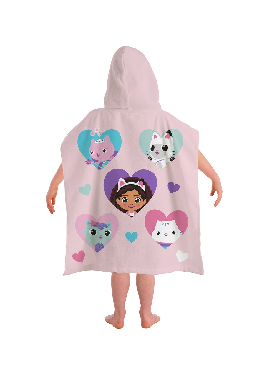 Gabby's Dollhouse Pink Hooded Poncho
