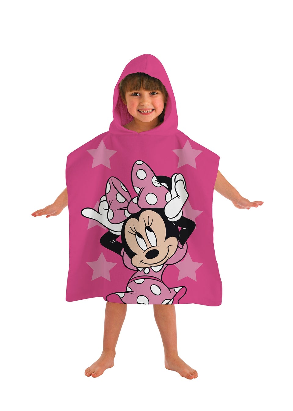 Disney Minnie Mouse Pink Poncho