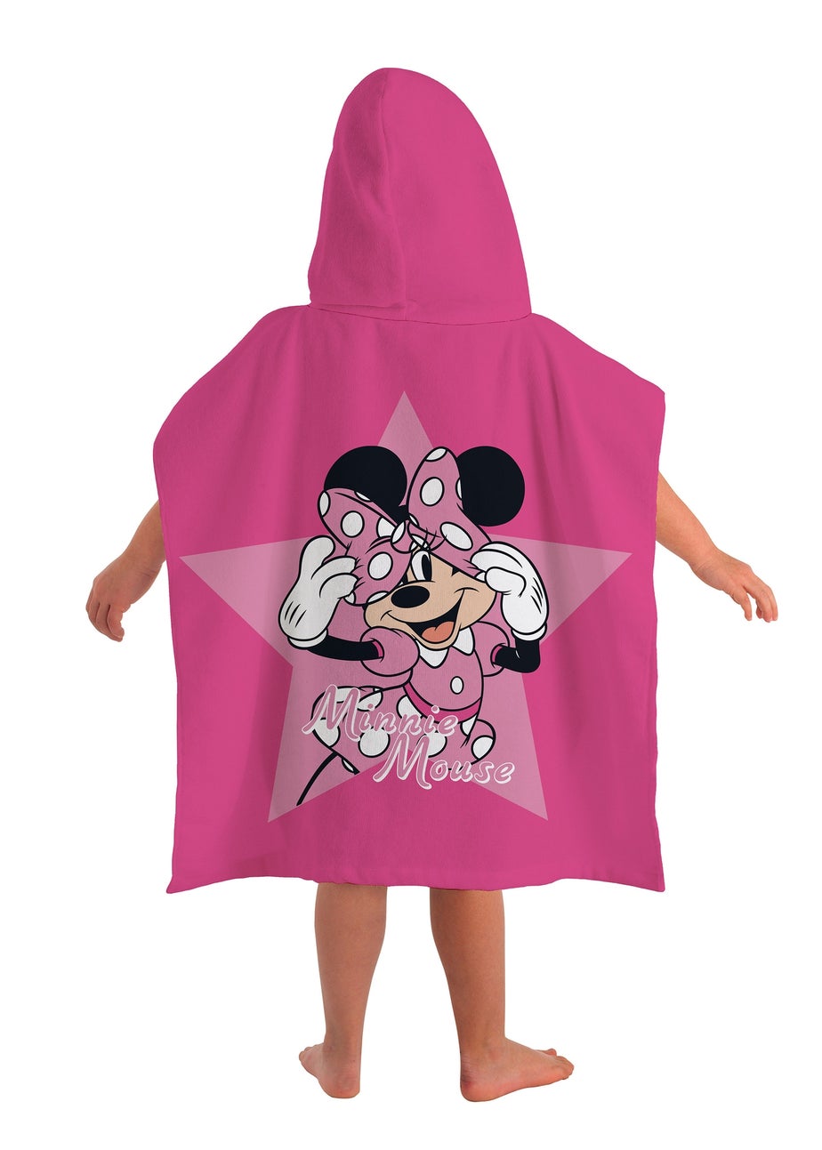 Disney Minnie Mouse Pink Poncho