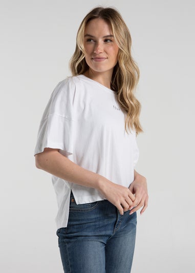 French Connection Black Cotton Crew Neck Boxy Fit T-Shirts 2 Pack