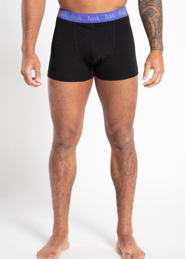 French Connection Blue Cotton Stretch Boxers 5 Pack