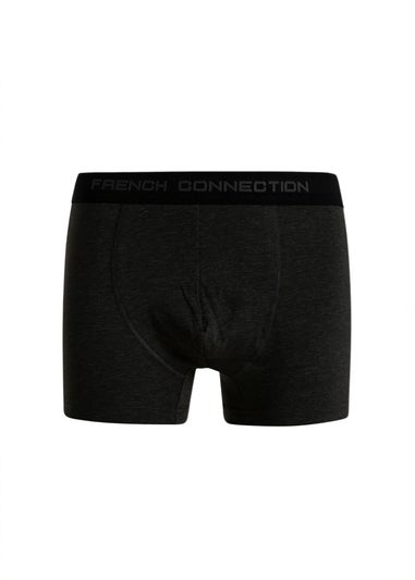 French Connection Charcoal 5 Pack Cotton Stretch Boxers