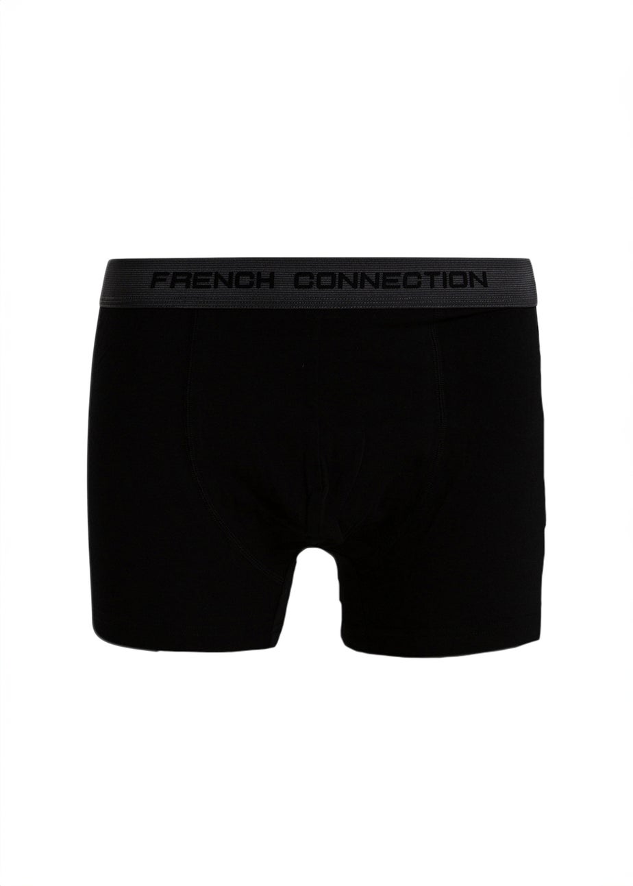French Connection Charcoal 5 Pack Cotton Stretch Boxers