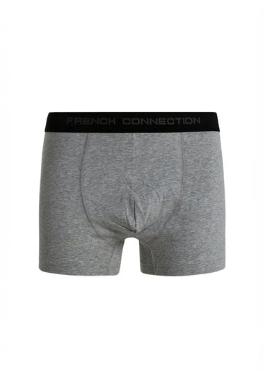 French Connection Charcoal 5 Pack Cotton Stretch Boxers