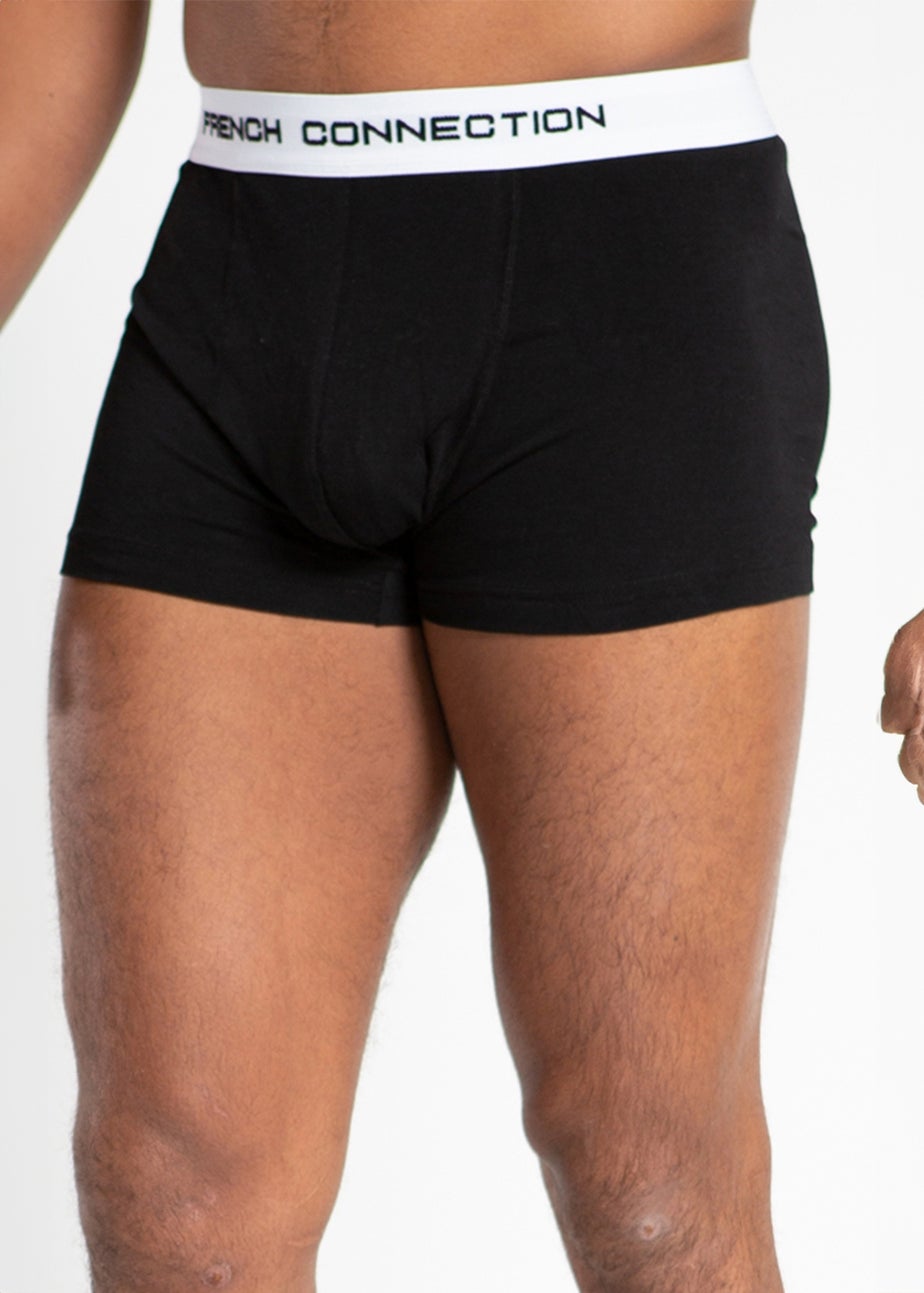 French Connection White 5 Pack Cotton Stretch Boxers