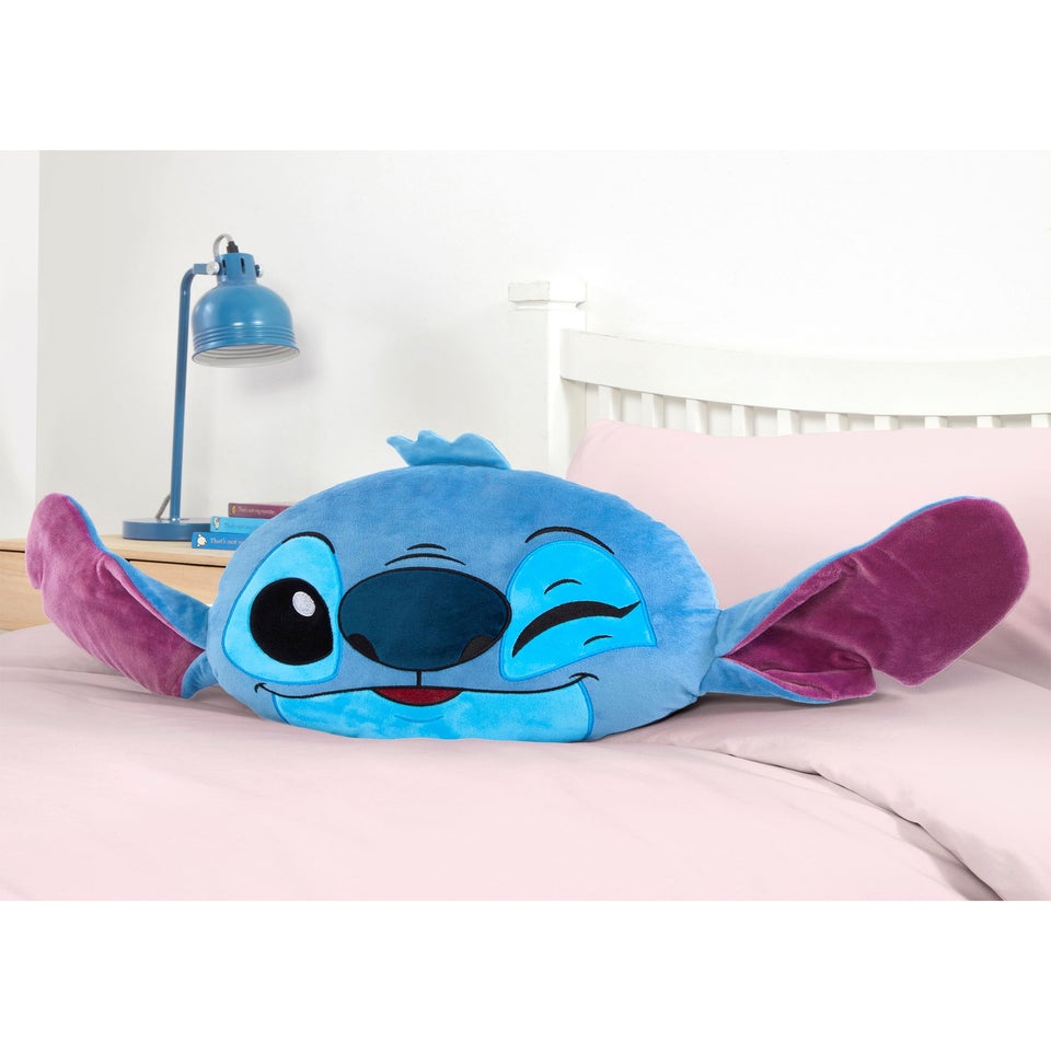 Disney Stitch Blue shaped Head Cushion