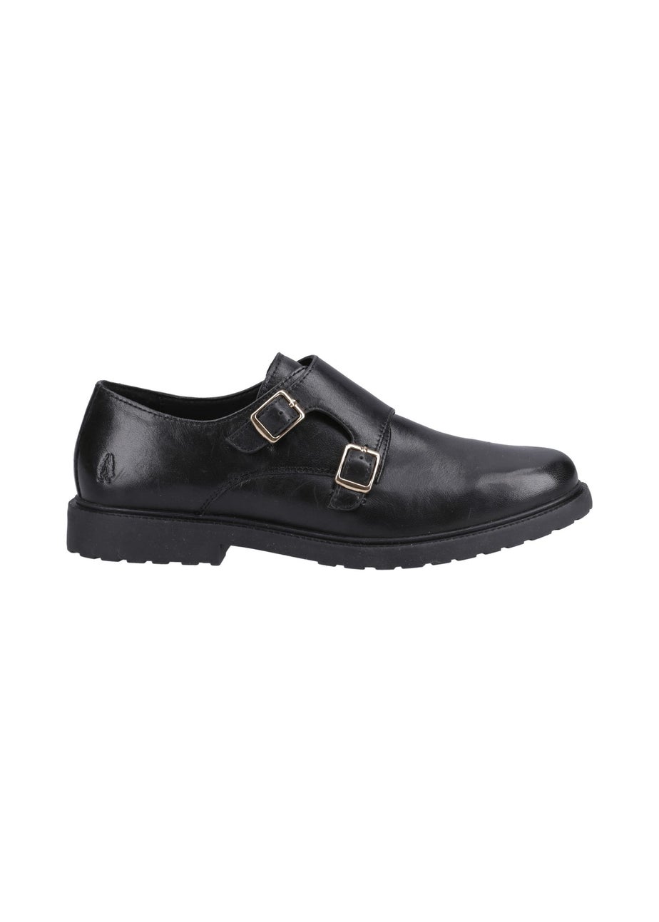 Hush Puppies Black Verity Monk Shoe