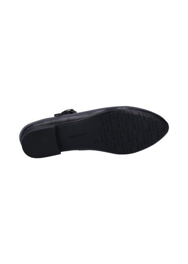 Hush Puppies Black Melissa Strap Leather