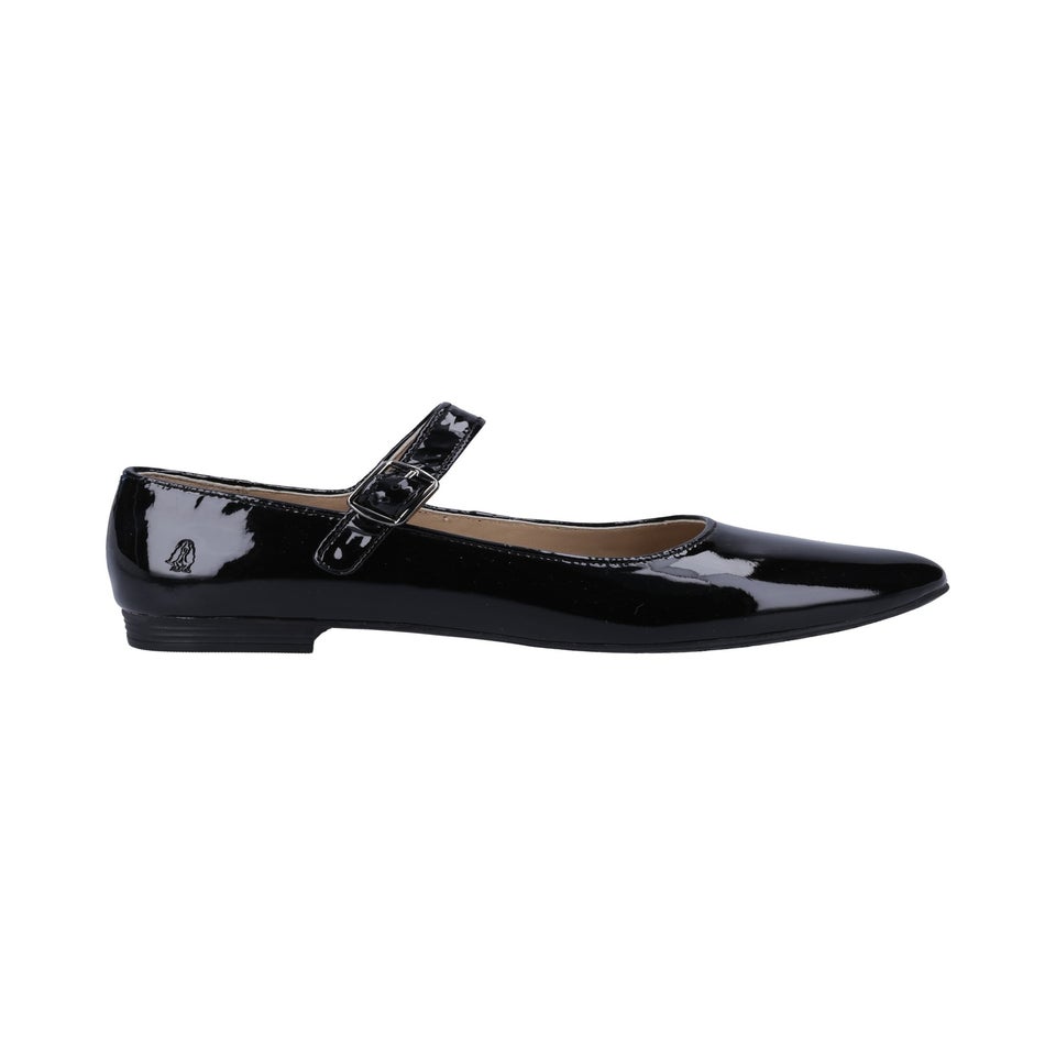 Hush Puppies Black Melissa Strap Patent