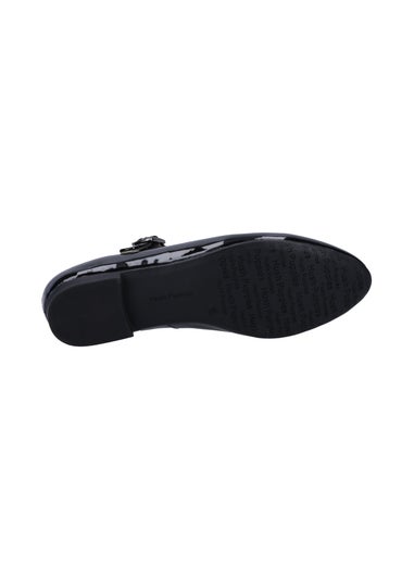 Hush Puppies Black Melissa Strap Patent