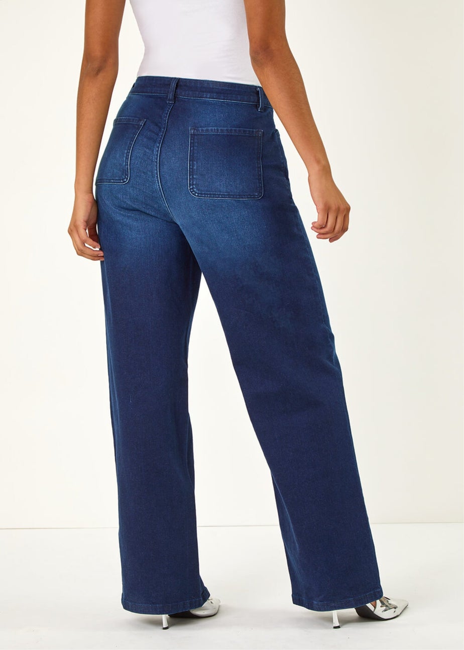 Dusk Indigo Dusk Denim Stretch Wide Leg Jeans