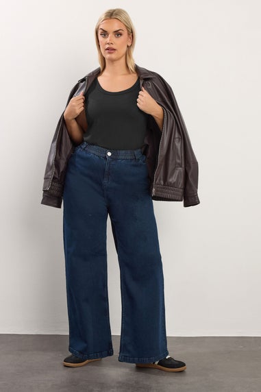 Yours 2 Pack Curve Black Core Vest Tops