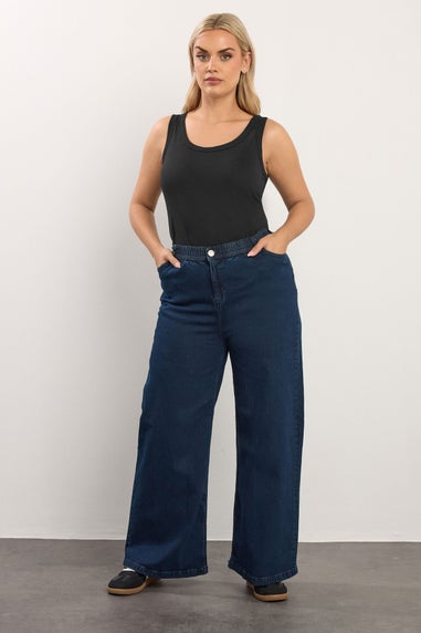 Yours 2 Pack Curve Black Core Vest Tops