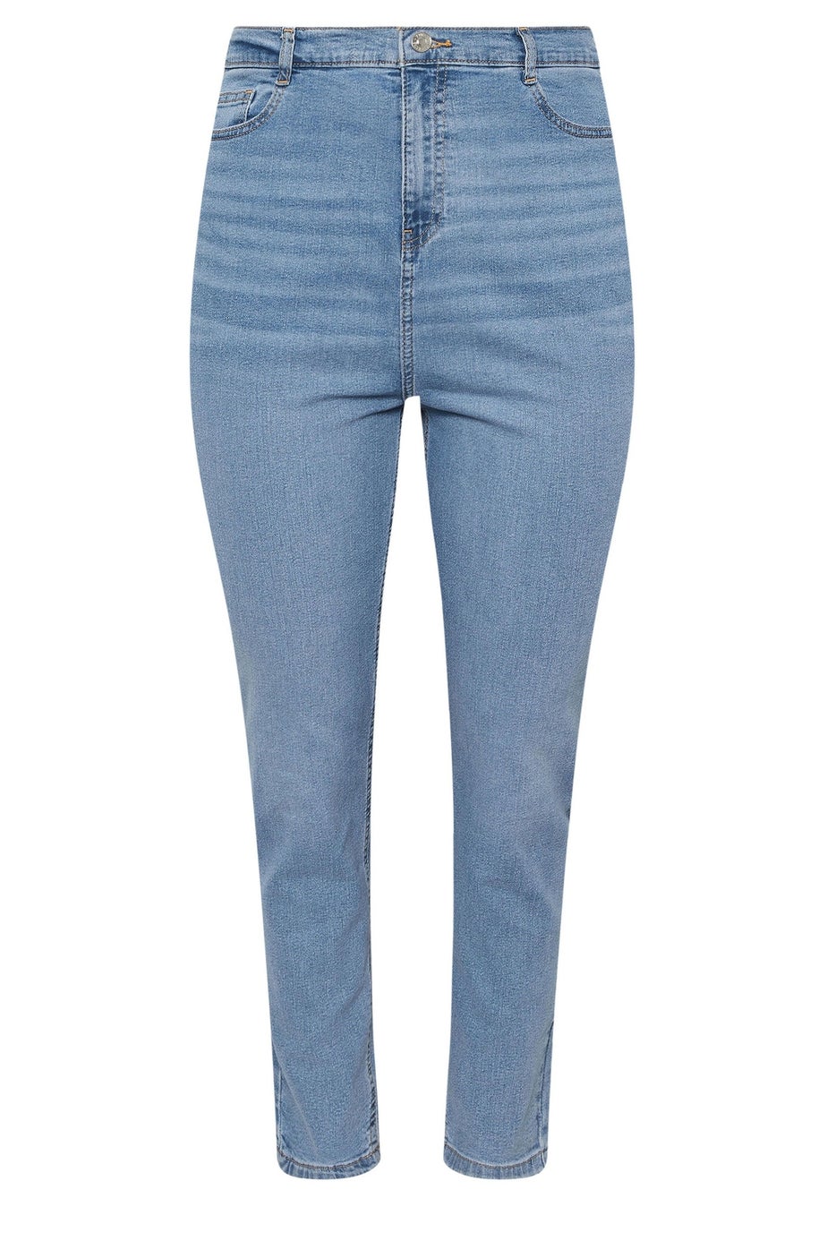 Yours Curve Light Blue Wash Mom Jeans