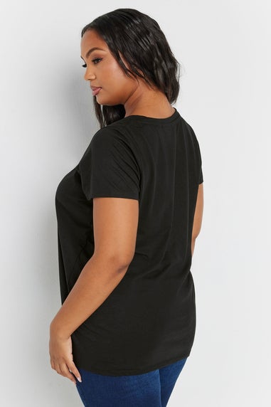 Yours 2 Pack Curve Black Core T Shirts