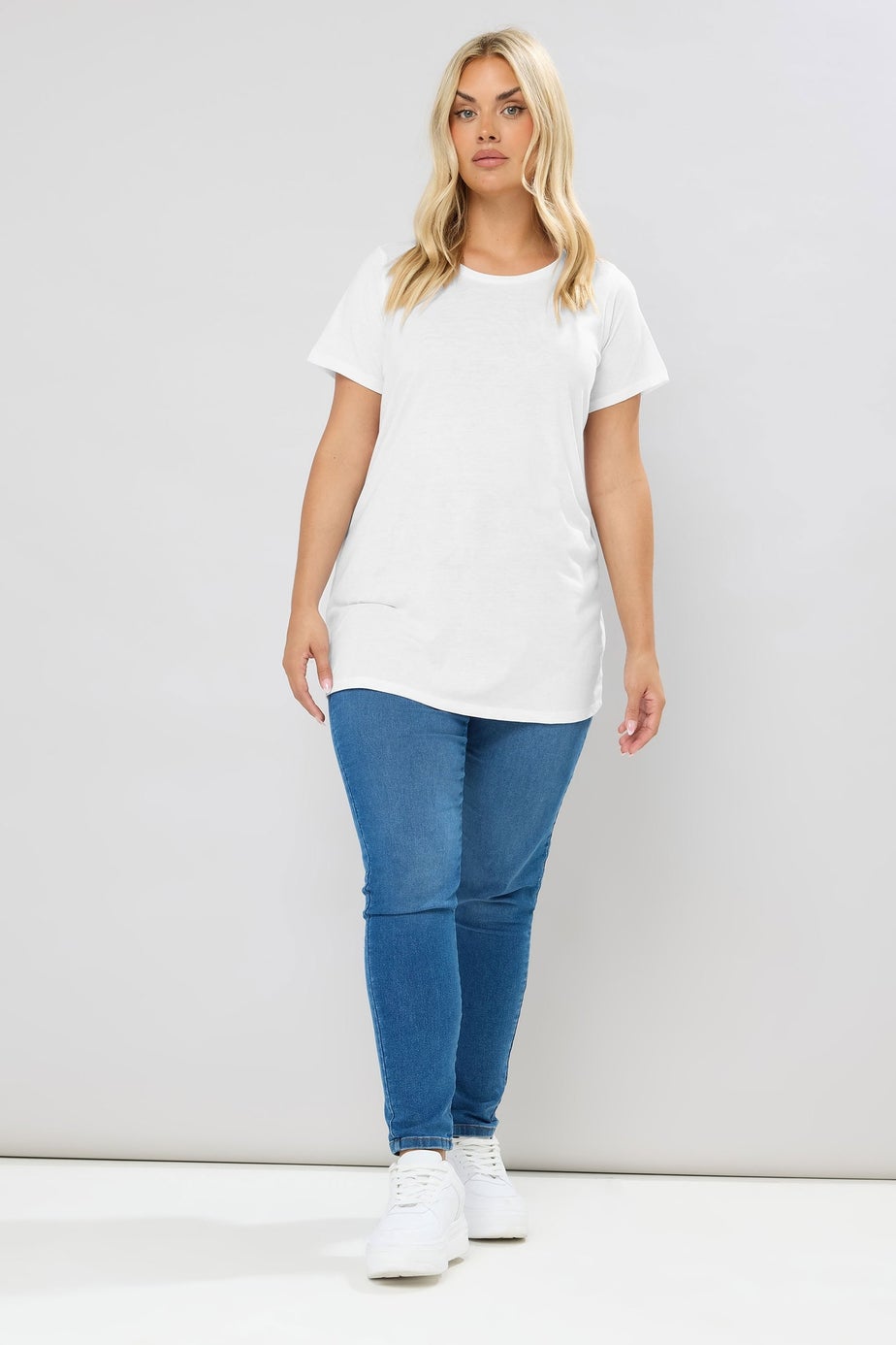 Yours 3 Pack Curve Navy Blue & Black Core T Shirts