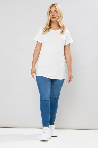 Yours 3 Pack Curve Navy Blue & Black Core T Shirts