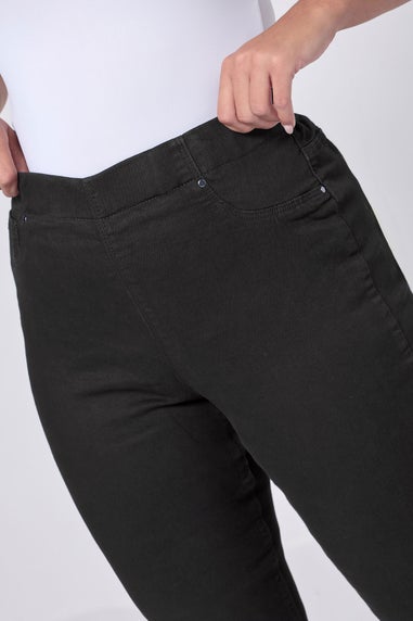 Yours Curve Black Pull On Stretch Jenny Jeggings