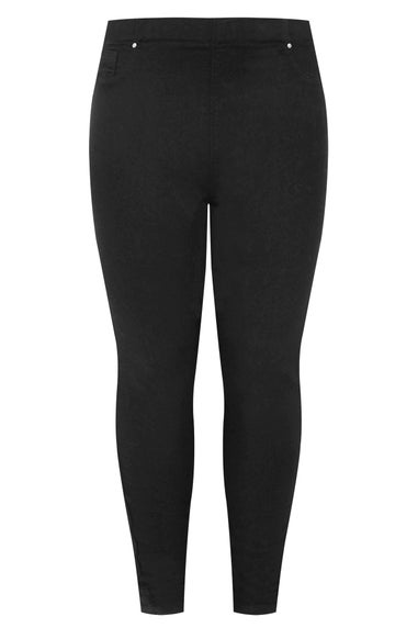 Yours Curve Black Pull On Stretch Jenny Jeggings