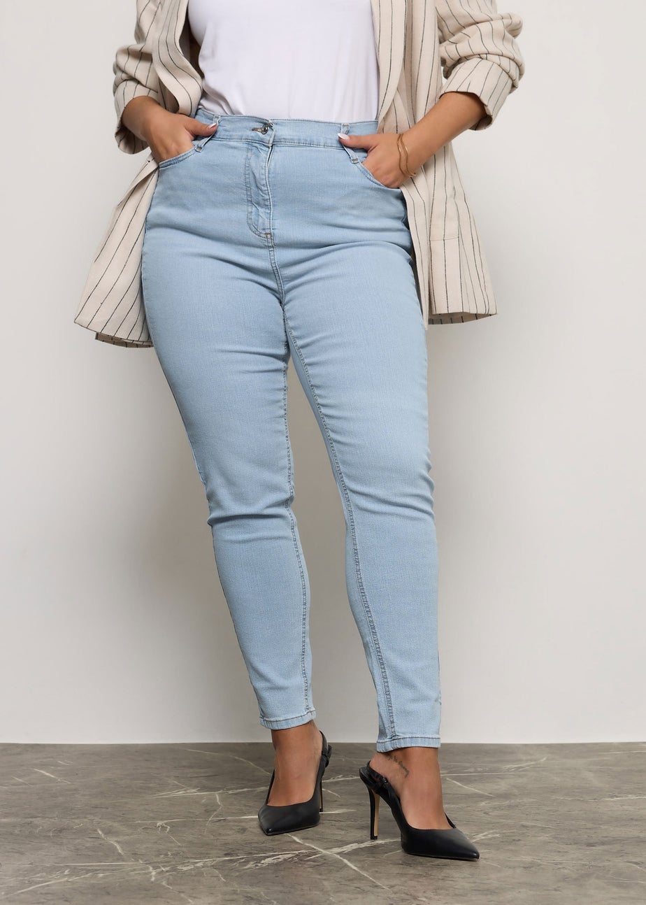 Yours Curve Light Blue Stretch Skinny Ava Jeans