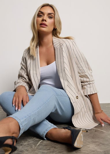 Yours Curve Light Blue Stretch Skinny Ava Jeans