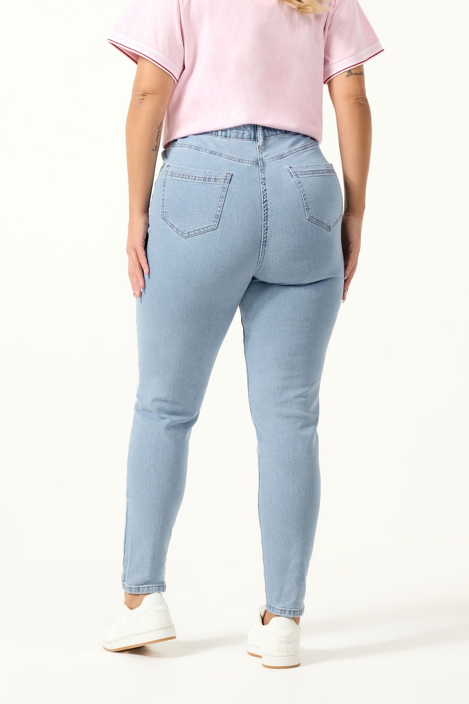 Yours Curve Light Blue Stretch Skinny AVA Jeans