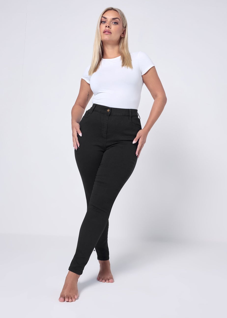 Yours Curve Black Stretch Skinny AVA Jeans