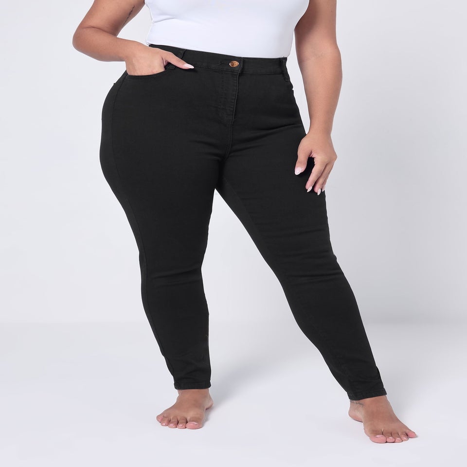 Yours Curve Black Stretch Skinny AVA Jeans