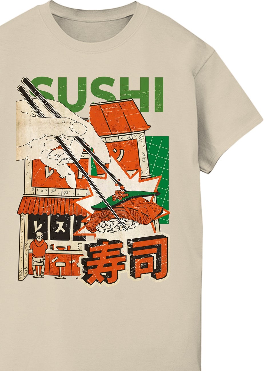 Brands In Sushi Sand Graphic T-Shirt