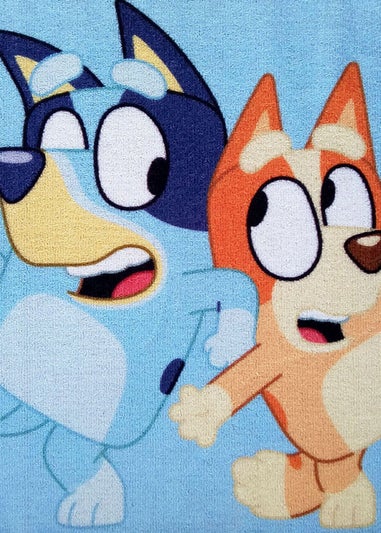 Bluey Rectangle Blue Rug