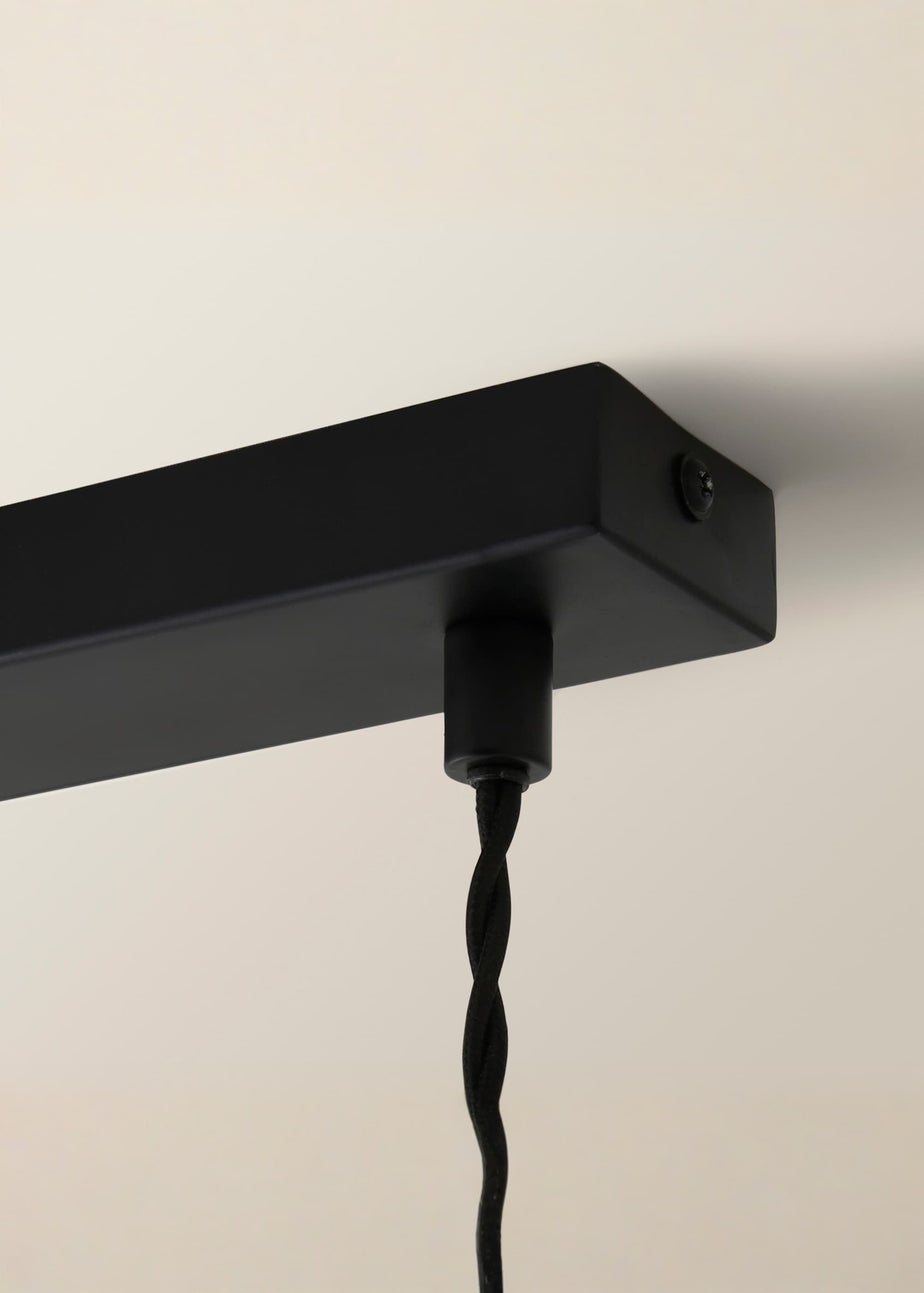 ValueLights Susie Glass Lantern Lamp Shade 3 Drop Diner Ceiling Pendant Light