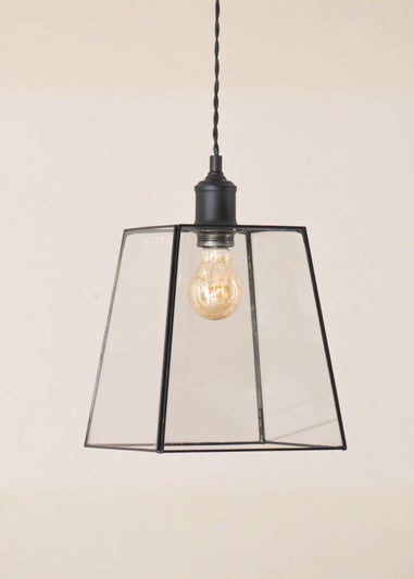 ValueLights Susie Glass Lantern Lamp Shade 3 Drop Diner Ceiling Pendant Light