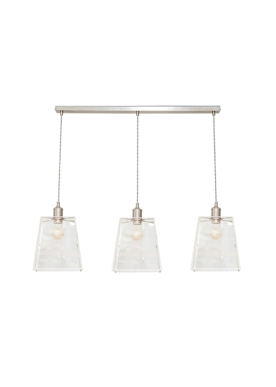 ValueLights Susie Glass Lantern Lamp Shade 3 Drop Diner Ceiling Pendant Light