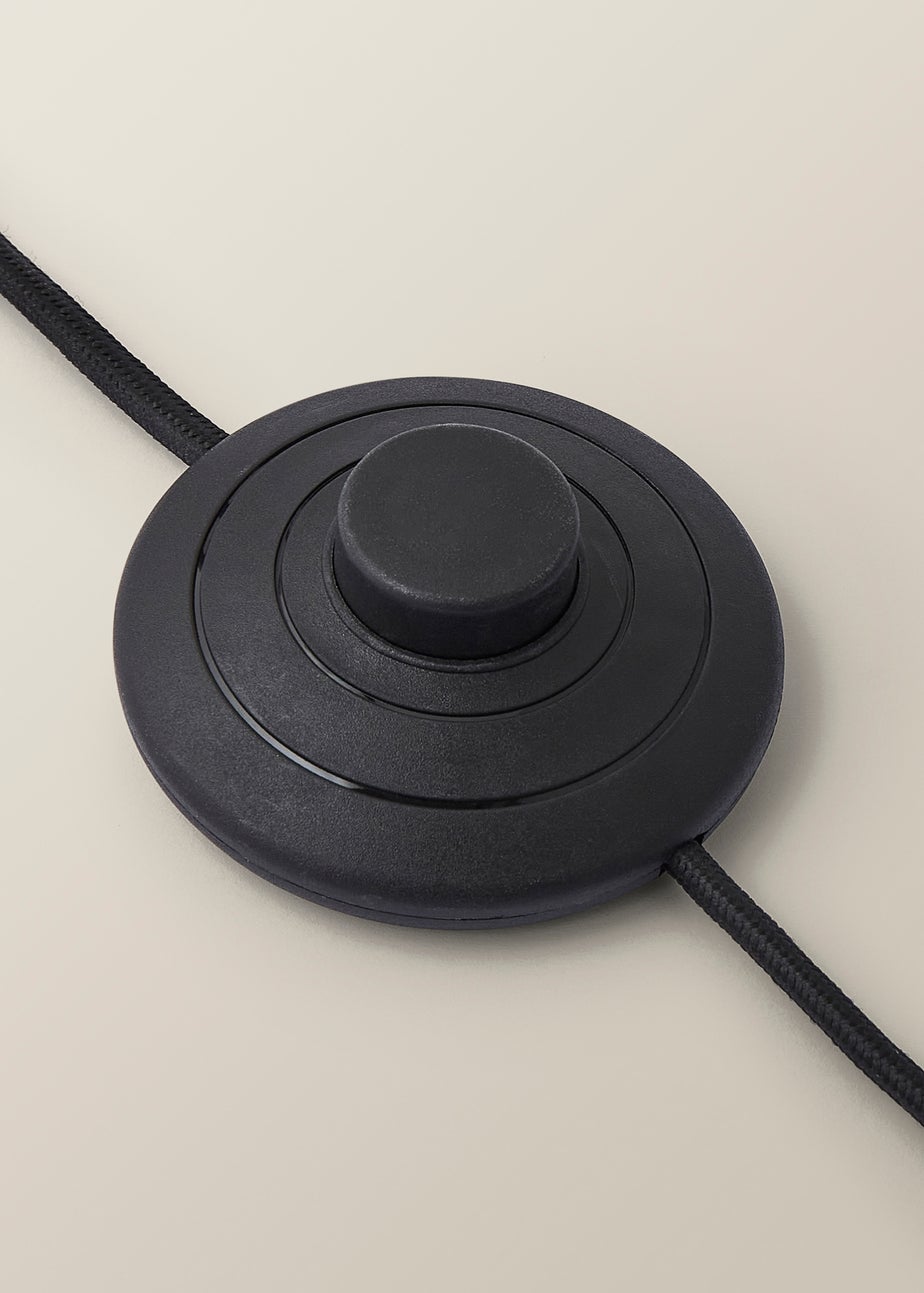 ValueLights Lenny Drum Lamp Shade Colour Drench Ribbed Fabric Midi Floor Lamp