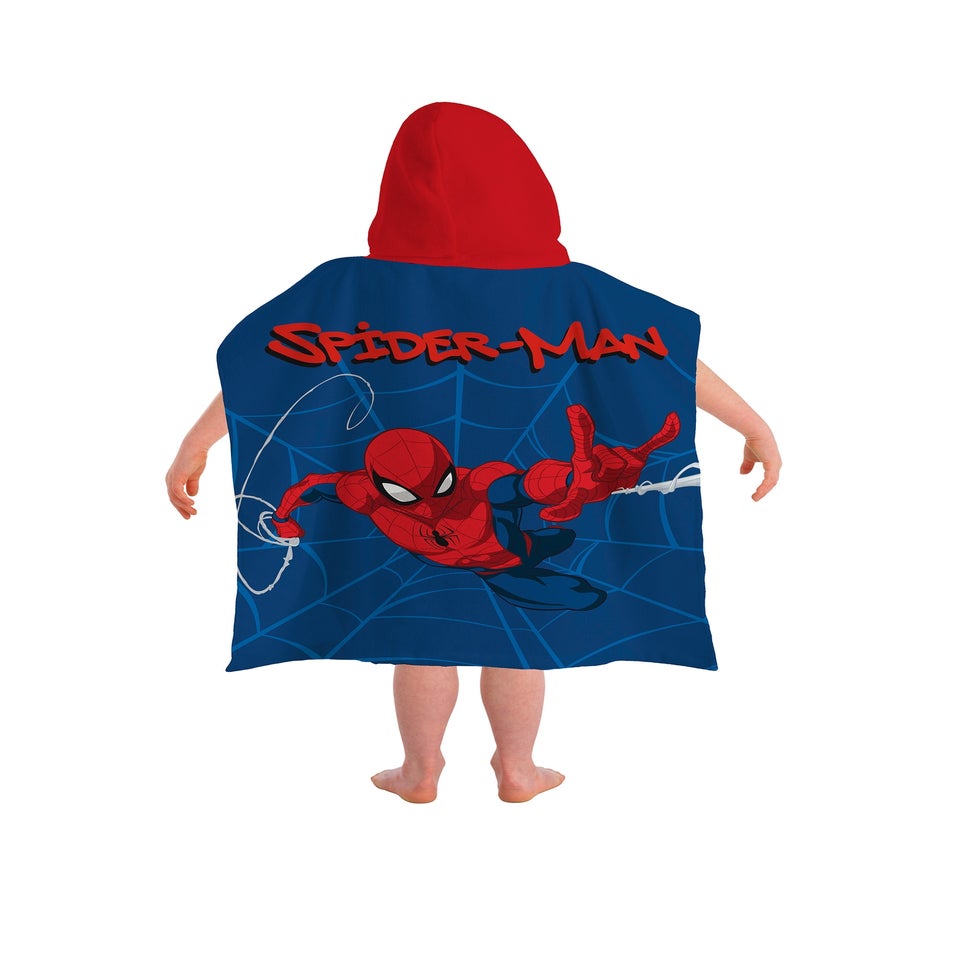 Disney Spider-Man Blue Hooded Poncho