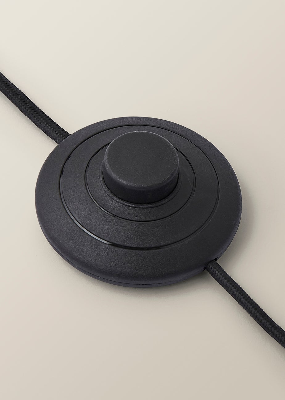 ValueLights Christina Black with Metallic Gold Drum Shade Gold Palm Leaf Floor Lamp