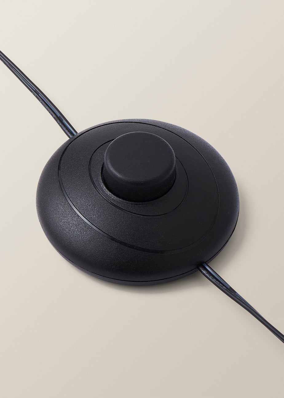 ValueLights Infinity Matte Black LED Floor Lamp