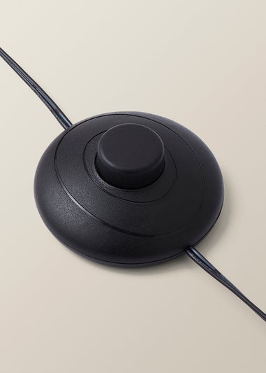 ValueLights Infinity Matte Black LED Floor Lamp